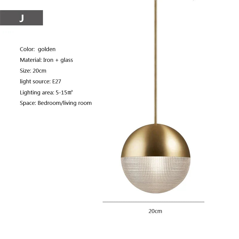 Nordische LED-Hängelampe im Industriestil