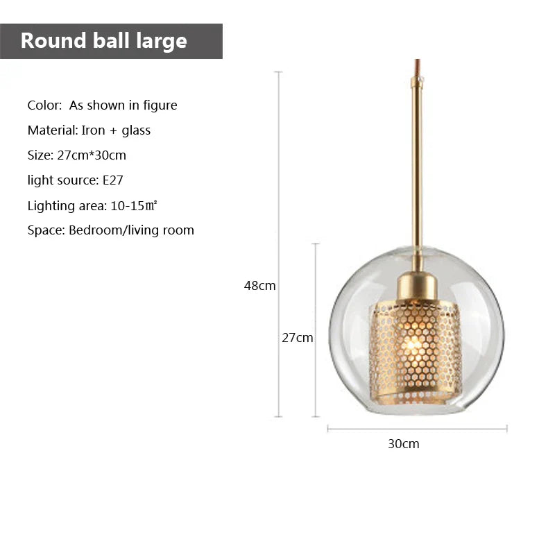 Nordische LED-Hängelampe im Industriestil