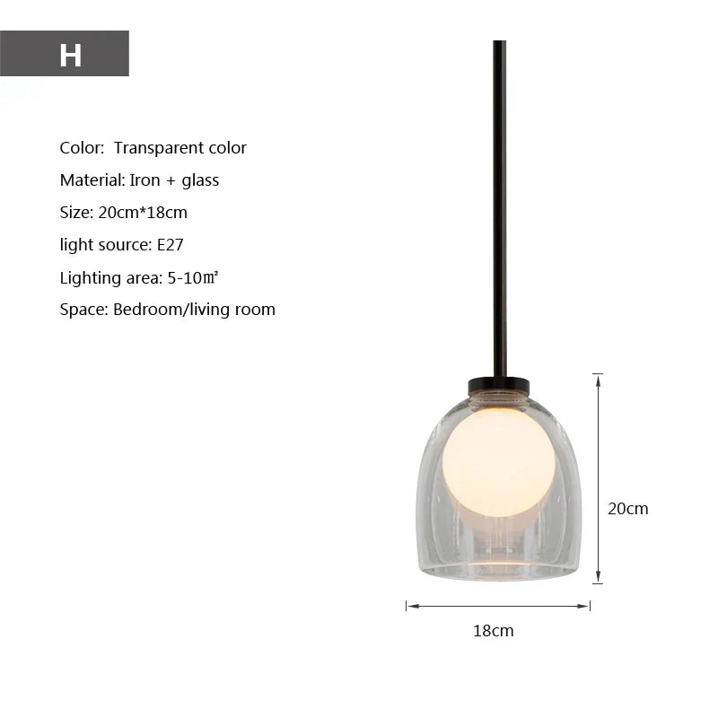 Nordische LED-Hängelampe im Industriestil