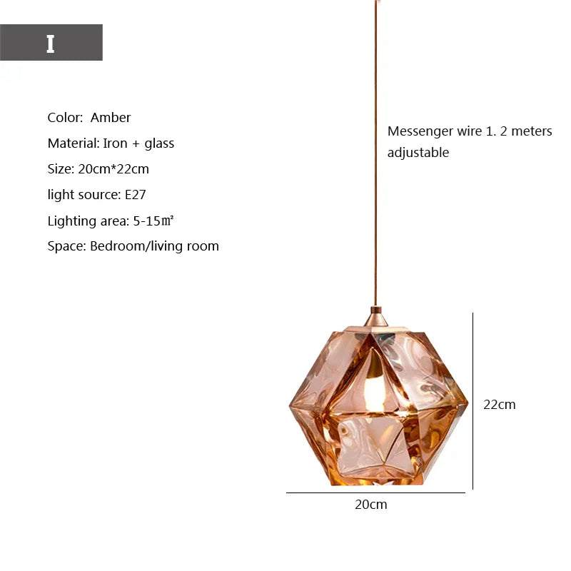 Nordische LED-Hängelampe im Industriestil