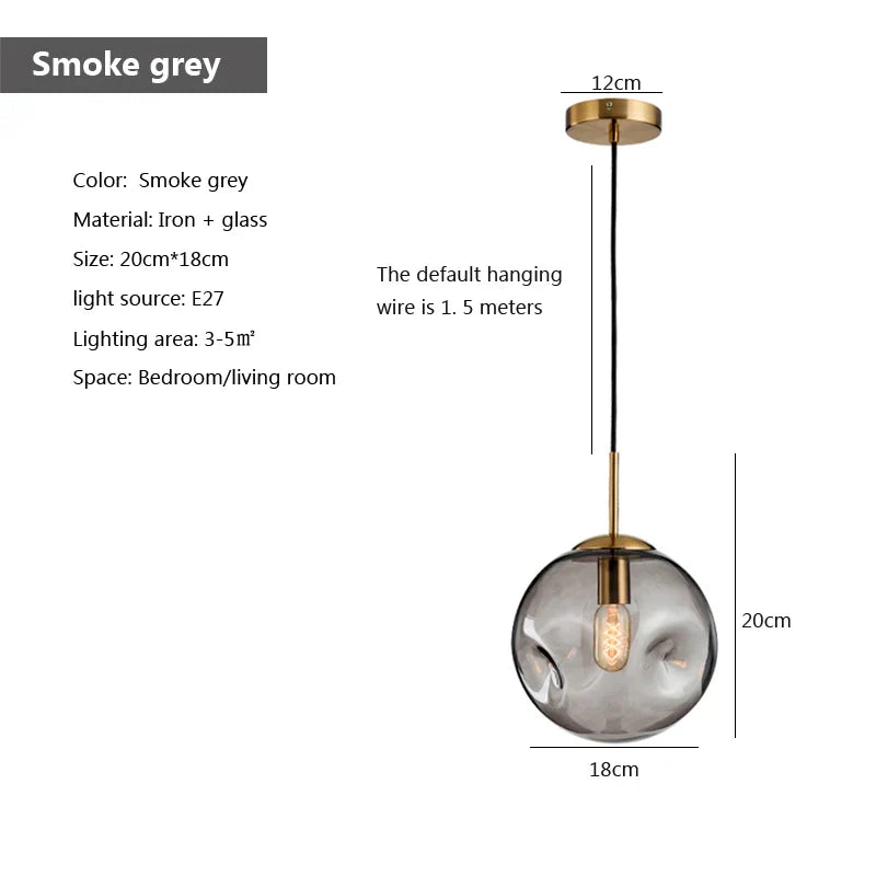 Nordische LED-Hängelampe im Industriestil