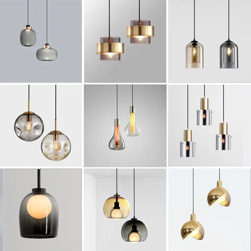 Nordische LED-Hängelampe im Industriestil