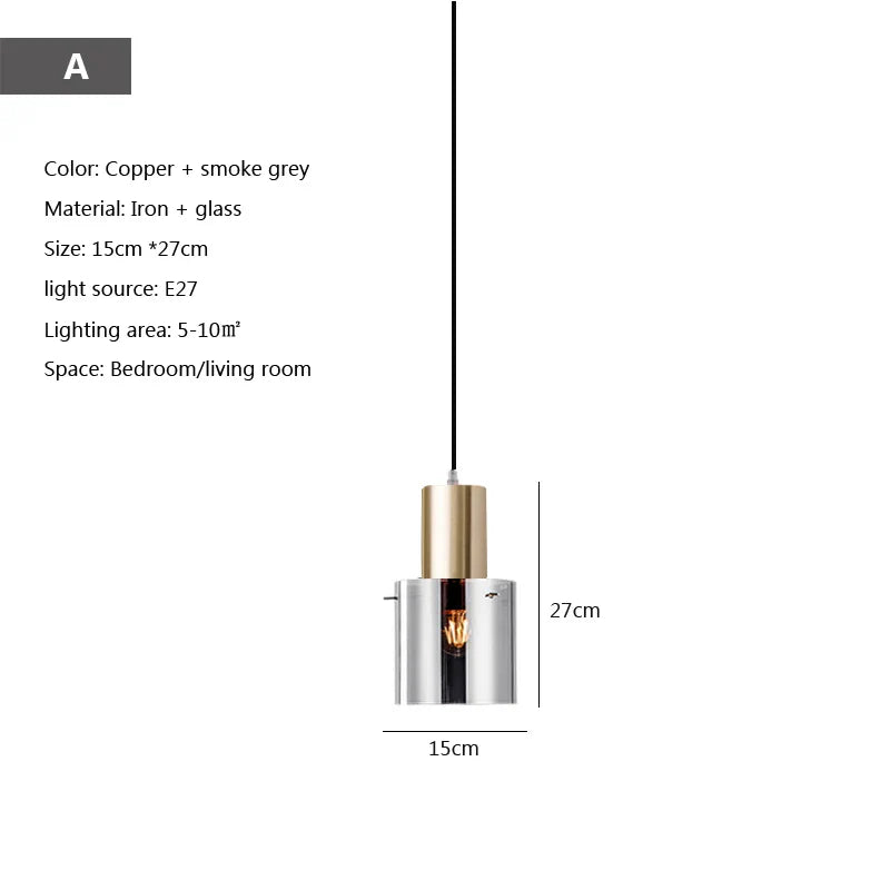 Nordische LED-Hängelampe im Industriestil