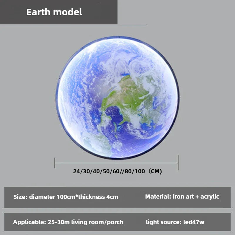 Kreative, dimmbare LED-Mondwandleuchte